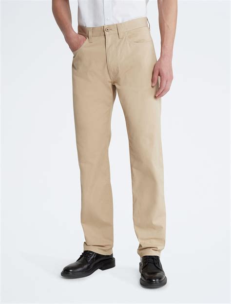 calvin klein logo chino pants